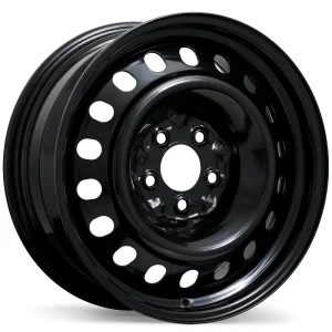 Fast Wheels – Steel / Acier – Black – 17″x7″ 40mm – All weather Wheels – ES76-1770-65BN+40C715
